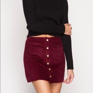 Button down skirt